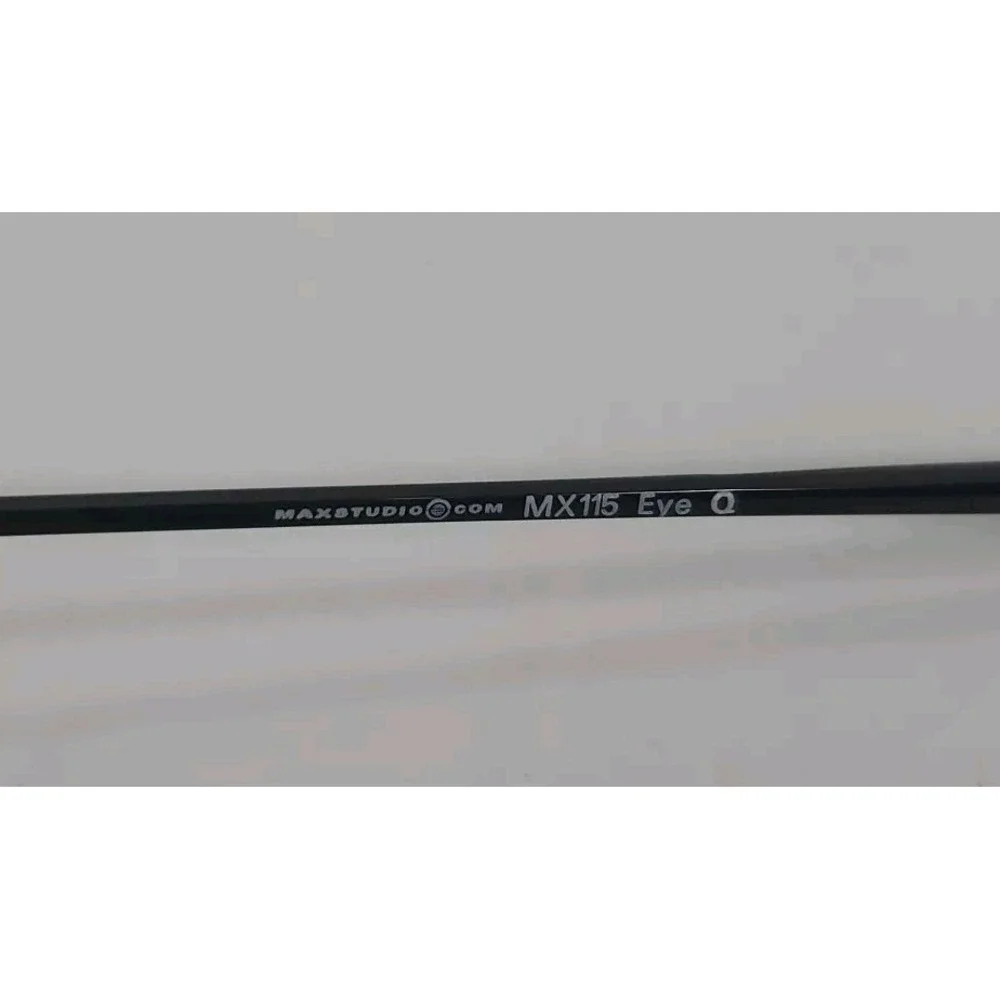 Max Studio MX115 Eyeglasses Frames Black 49 18 135 Oval Wire Rim NWT Office